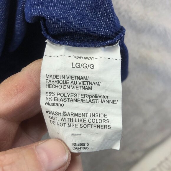 Under Armour Playoff Polo HeatGear Mens Shirt Large Loose Fit Blue Lightweight - Picture 6 of 10